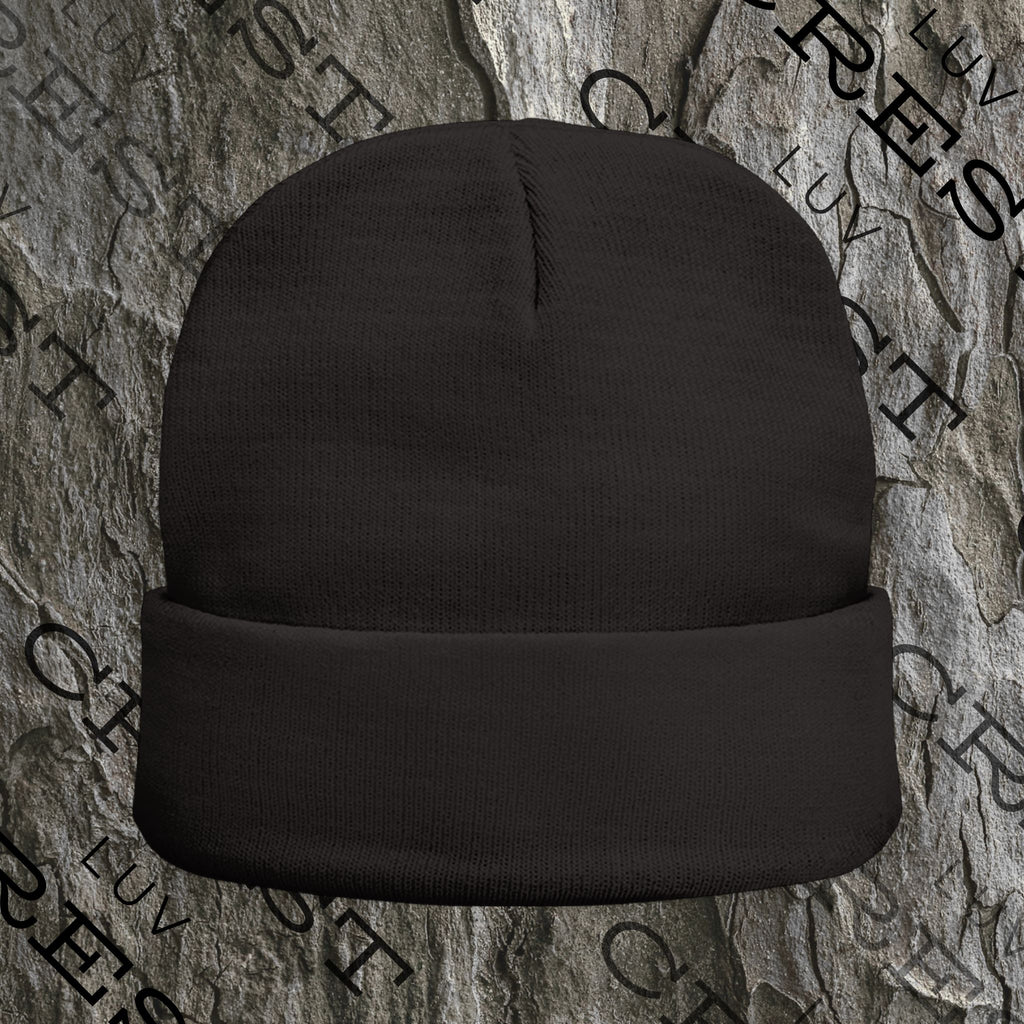 Luvcrest | Embroidered Knit Beanie