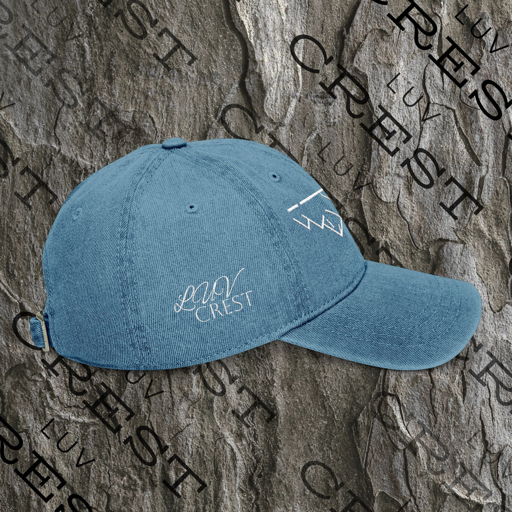 Luvcrest | Denim Embroidered Cap