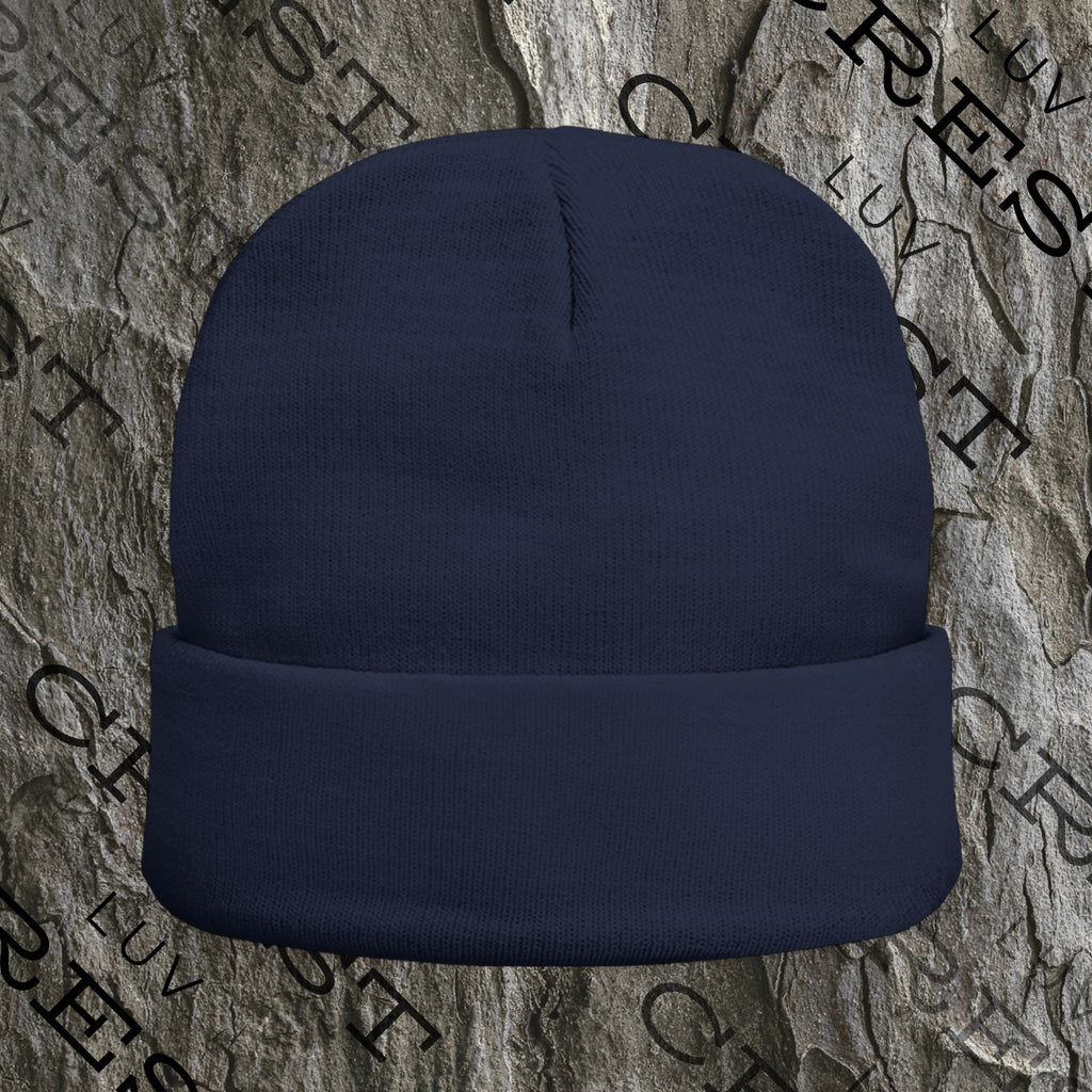 Luvcrest | Embroidered Knit Beanie