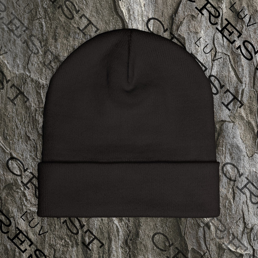 Luvcrest | Embroidered Knit Beanie