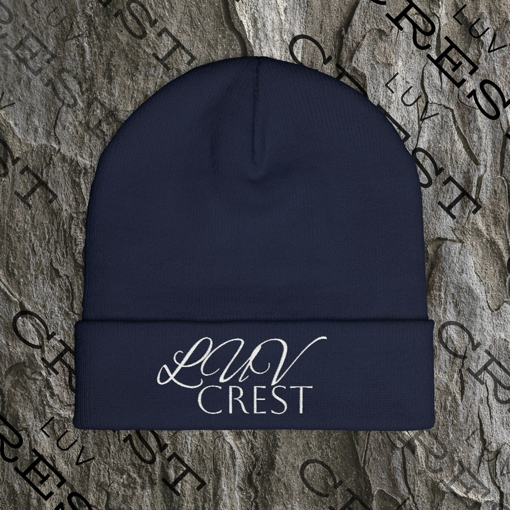 Luvcrest | Embroidered Knit Beanie