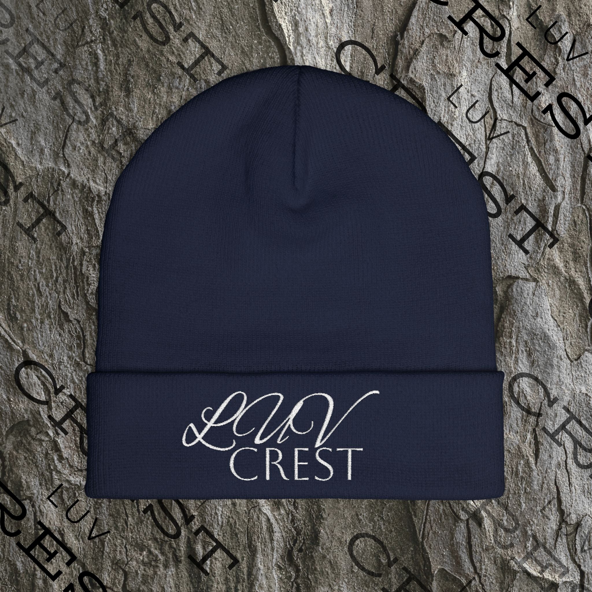 Luvcrest | Embroidered Knit Beanie