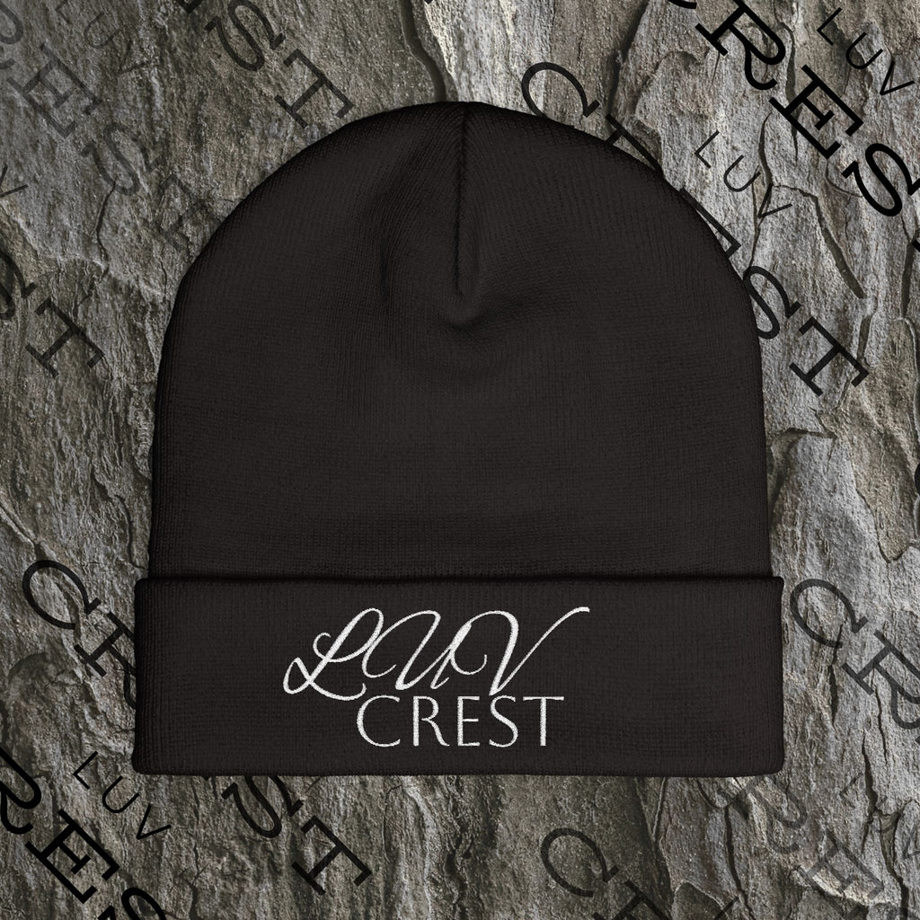 Luvcrest | Embroidered Knit Beanie