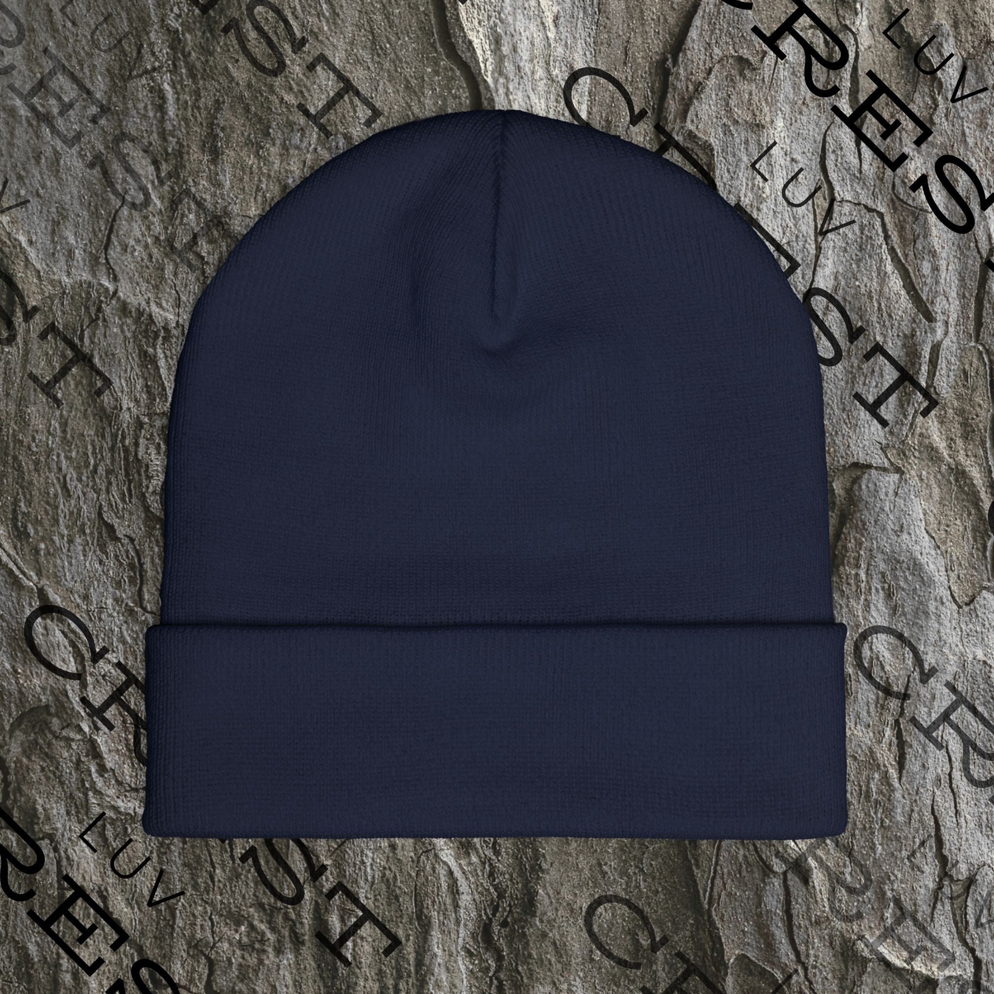 Luvcrest | Embroidered Knit Beanie