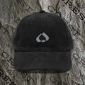 Luvcrest | Embroidered Black Corduroy Cap