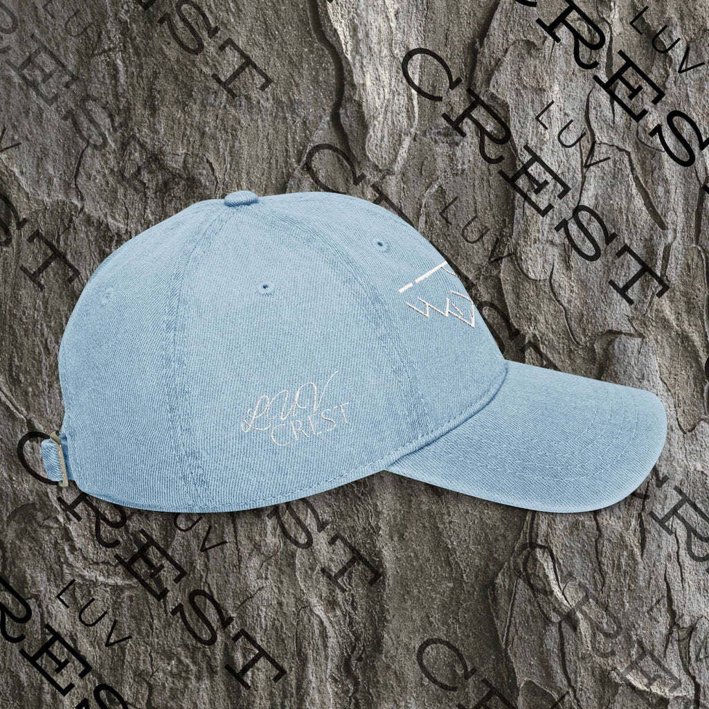 Luvcrest | Denim Embroidered Cap